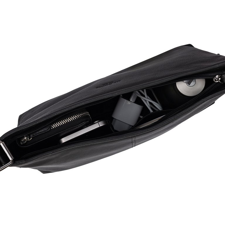 Сумка женская Dr.Koffer 32х23х12см см, нат.кожа черная