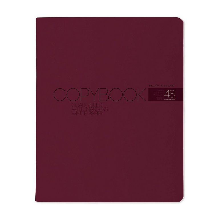 Тетрадь 48 лист кл. А5 на скрепке "MY COLOR" бургунди