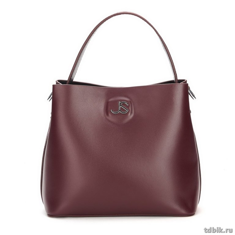Сумка женская Jane's Story 20х18х11см, нат.кожа, бургунди