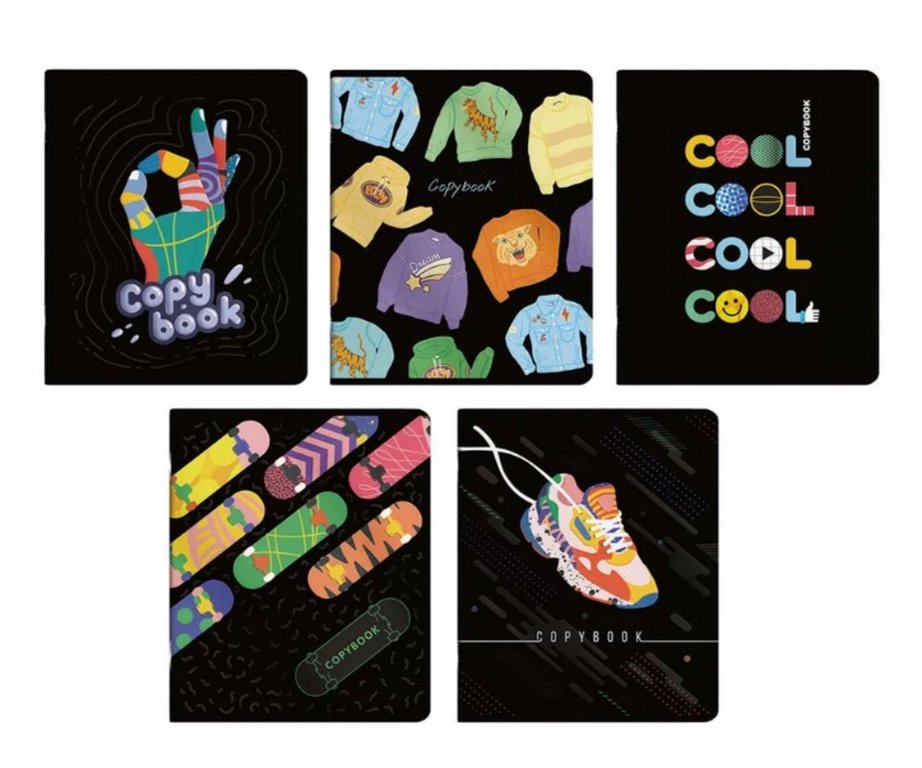 Тетрадь 96 лист кл. А5 на скрепке "ВСЁ КРУТО"