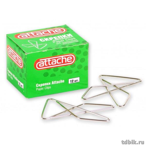 Скрепки 50 мм 12 шт/уп "Бабочка" Attache