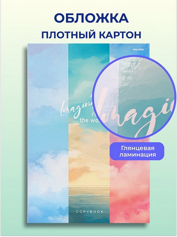 Тетрадь 120 лист кл. А4 на кольцах "Разное небо"