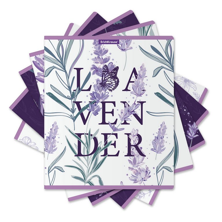 Тетрадь 48 лист кл. А5 на скрепке "Lavender"