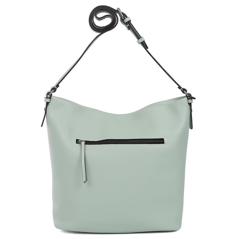 Сумка женская FABRETTI 27,5*29,5*12см, нат. кожа, зеленый