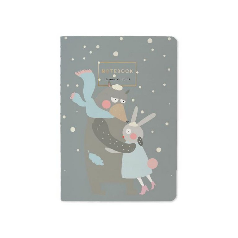 Тетрадь 32 лист кл. А6 на сшивке "ОБНИМАШКИ"