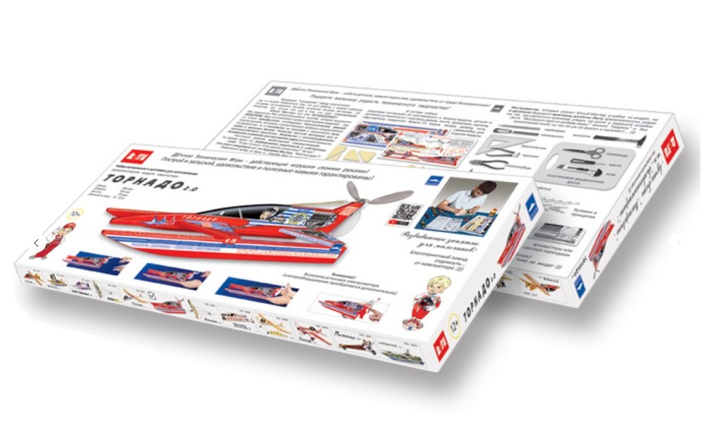 Сборная модель из пенопласта Резиномоторный аэроскутер "Торнадо" (10+) ДеТИ