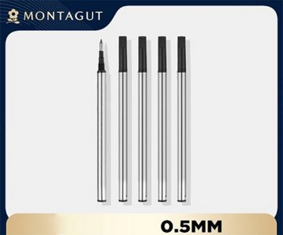 Стержень роллер 112мм, 0,5мм Montagut мет. с пластиковым колпачком, синий