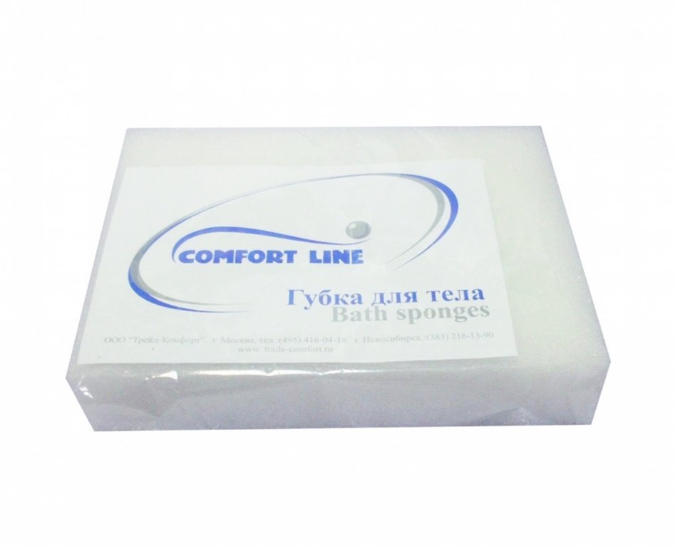 Губка для тела поролоновая "Comfort" 115*80*20 мм