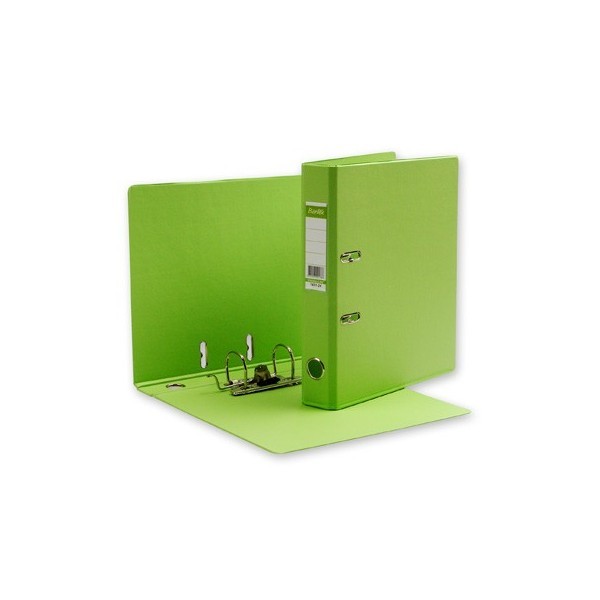 Папка-регистратор А4 50мм Bantex пл. карман на торце, в пленке ПВХ лайм