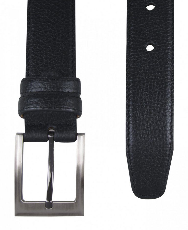 Ремень Alliance нат. кожа,  ширина 35мм, черный