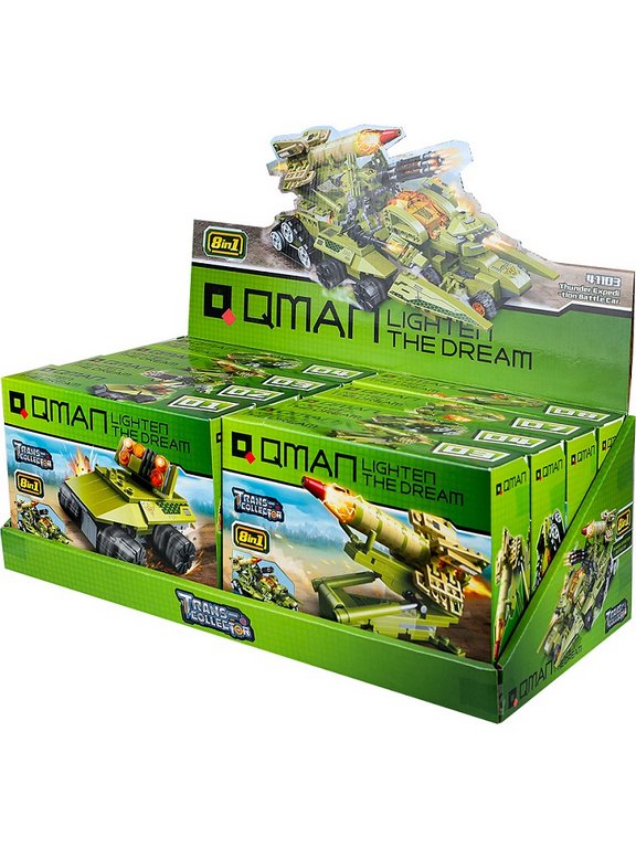 Конструктор пластиковый (мал)   АССОРТИ "Боевая установка" Qman