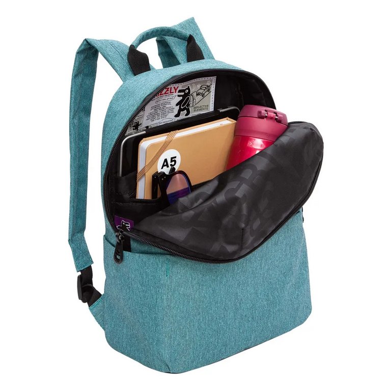 Рюкзак молодежный женский Grizzly 34*24*12 см бирюзовый