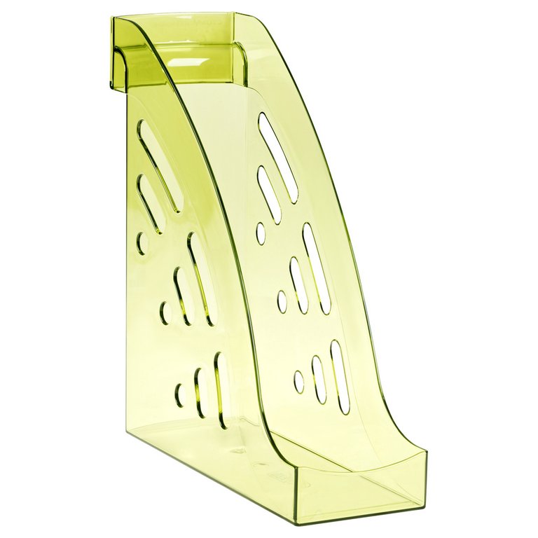 Лоток вертикальный 95 мм Стамм Эксперт с карманом, лайм