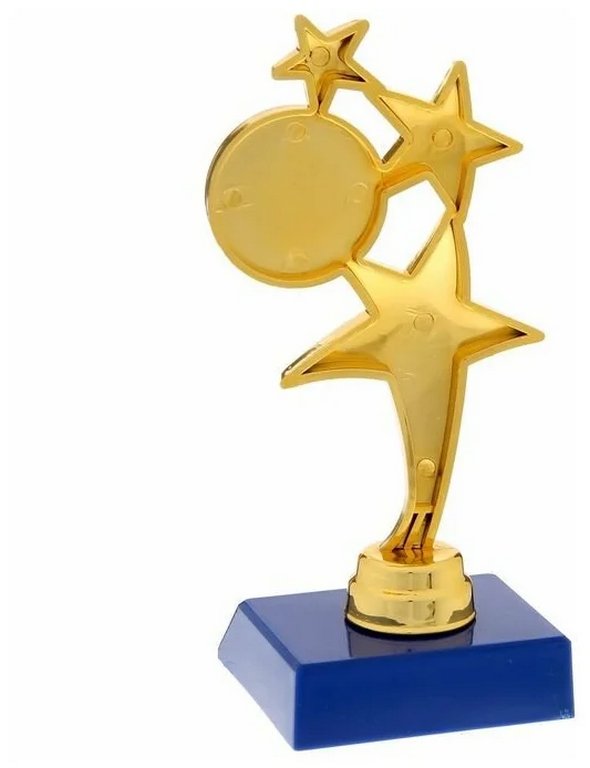 Фигура наградная Звезды (без надписи) цвет золото/синий