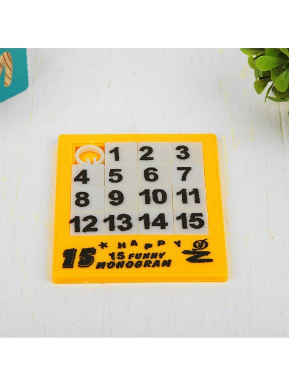 Игра настольная Пятнашки "Собери цифры"