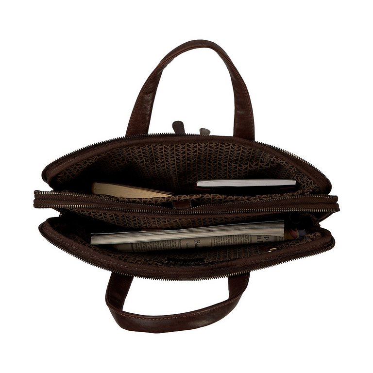 Портфель Dr.Koffer 39*31*6 нат. кожа, коричневый