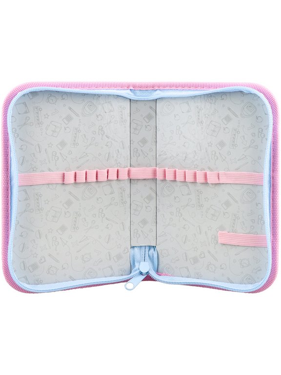 Пенал 1 отд. для девочки Prof-Press "Милые наушники" 190х115 (ткань)