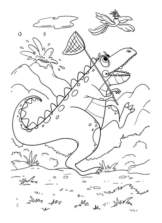 Раскраска с наклейками А3 "Динозавры" ПРОФ-пресс