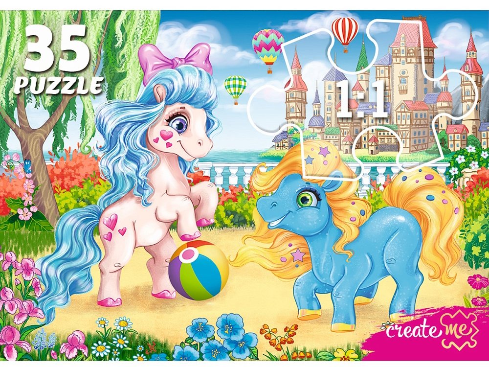 Пазлы   35 дет. "Королевство Пони" Рыжий кот