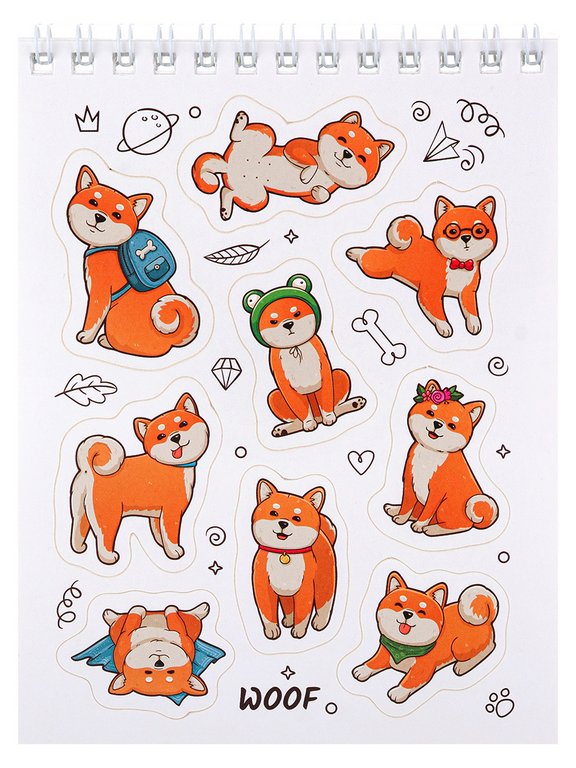 Набор наклеек 150 шт "Мои зверята" 16л., А6, MILAND