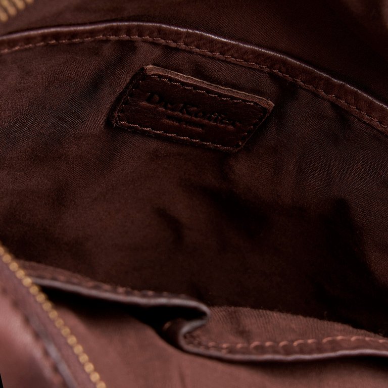 Сумка для документов Dr.Koffer 26*27*6см, нат. кожа, коричневая