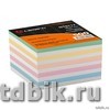 Блок бум. для записи (склеенный) 9*9*4 см, бумага цветная "Lamark" (термоусадка)