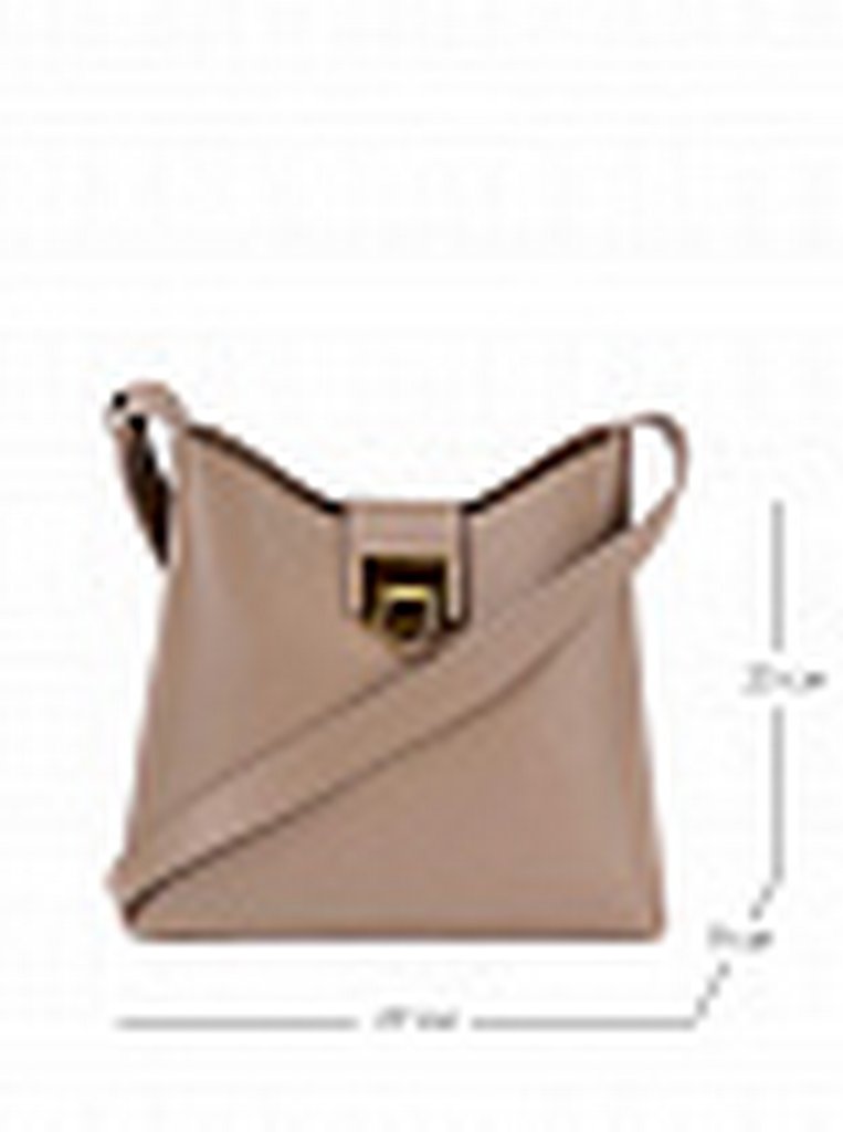 Сумка женская Jane's Story бежевая, нат. кожа