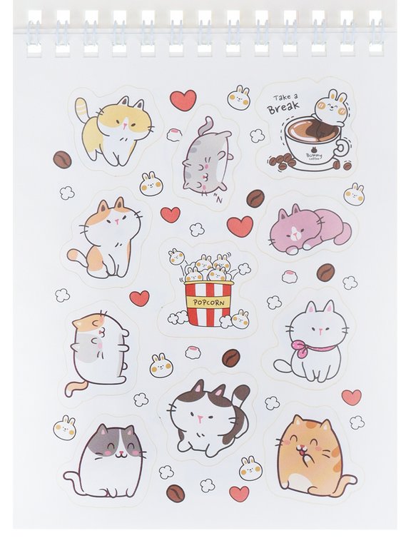 Набор наклеек 150 шт "Мой Кавай" 16л., А6, MILAND