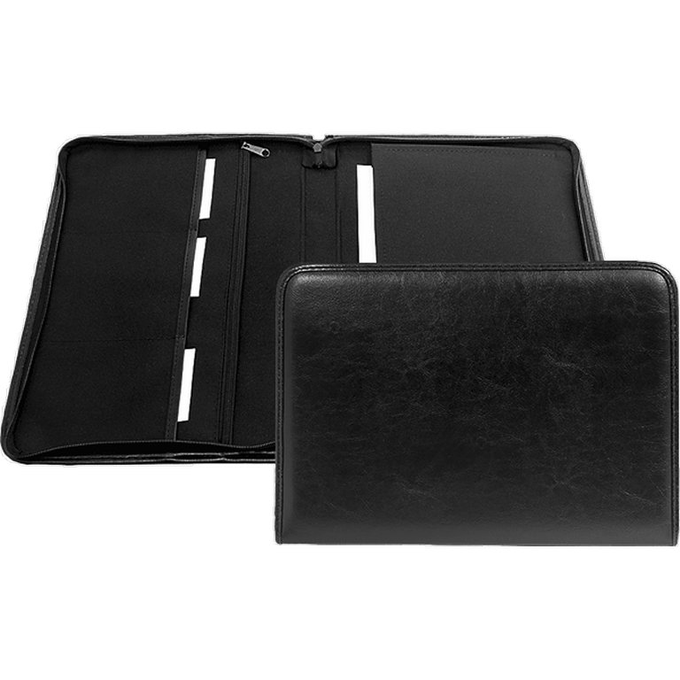 Папка  кож.зам. на молнии 37*25 см deVENTE "Oxford" черная