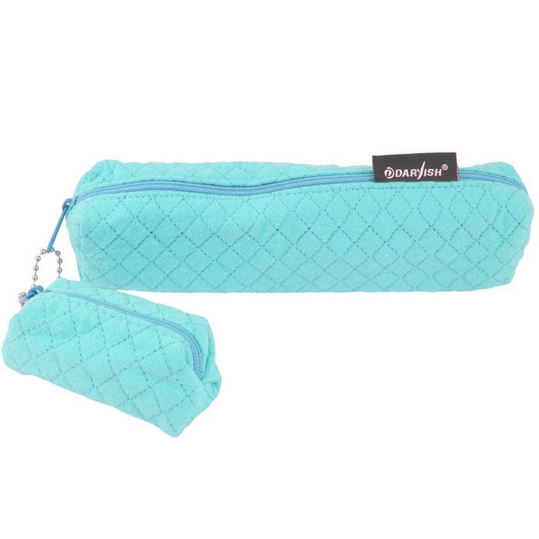 Пенал  для девочки "Стеганый +кошелек" (ассорти)