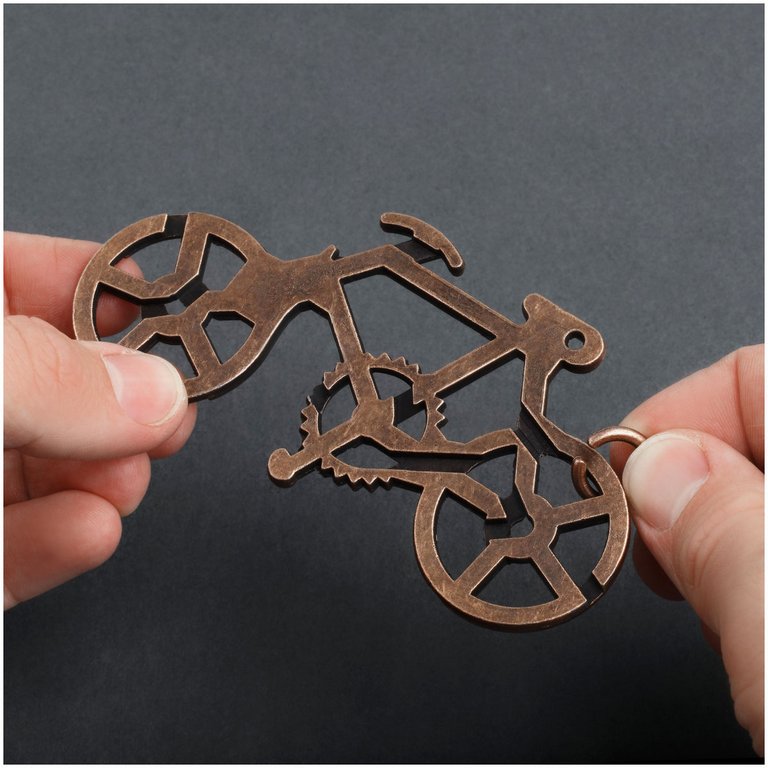 Головоломка из металла "Велосипед" ТРИ СОВЫ