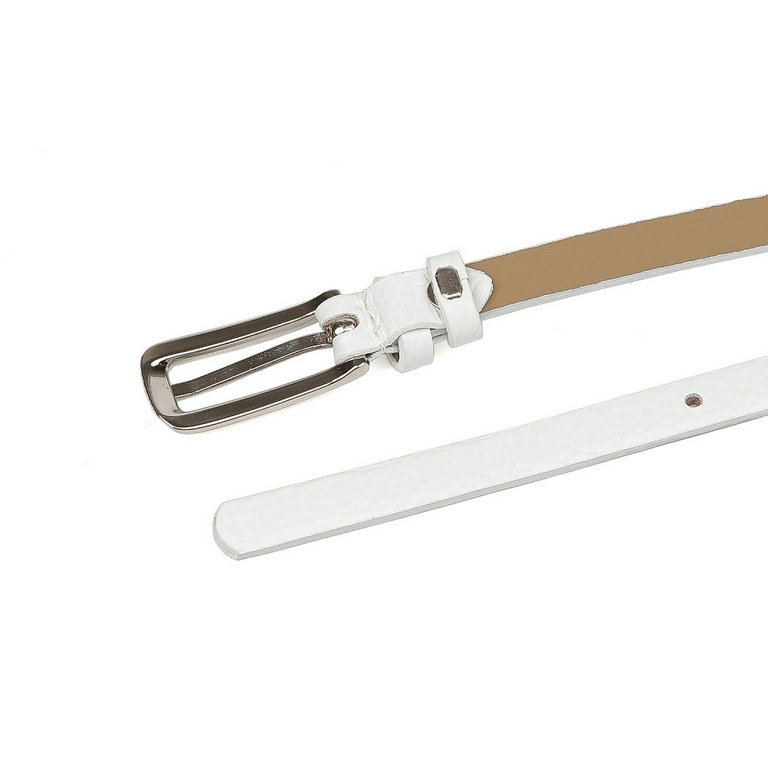 Ремень FABRETTI женский, натуральная кожа, размер 120, белый