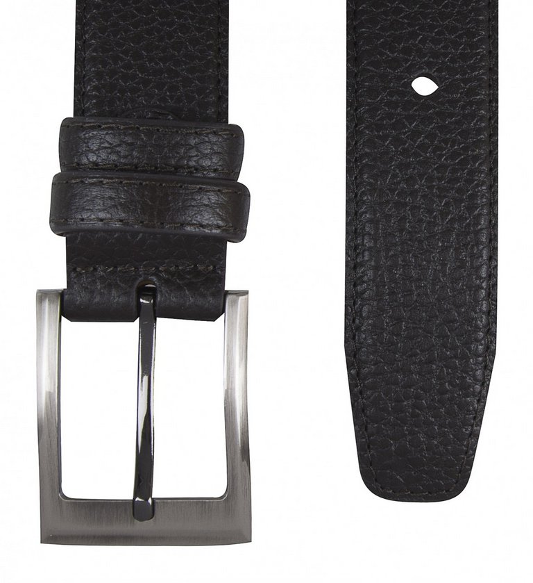 Ремень Alliance нат. кожа,  ширина 35мм, коричневый