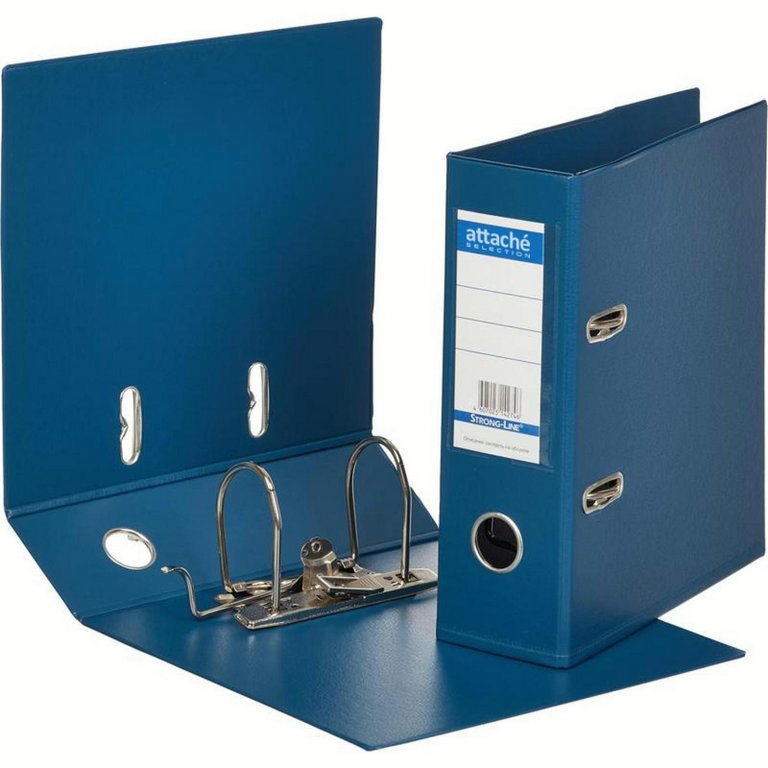 Папка-регистратор А5 70мм Bantex вертик. картон в пленке ПВХ, темно-синяя