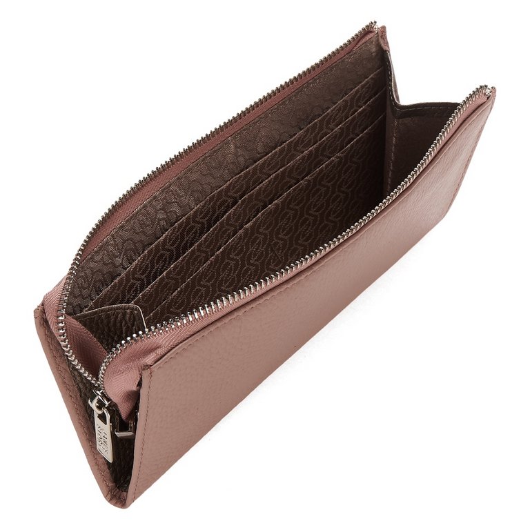 Портмоне Jane's Story женское 18см, нат.кожа, бежевое (таро)