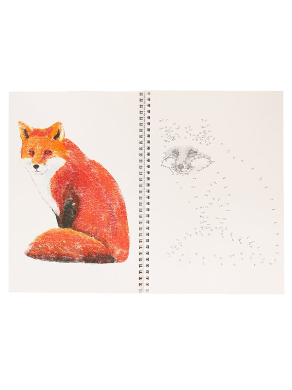 Альбом для обучения рисованию А4 32л. на гребне "РИСУЕМ ОТ ТОЧКИ К ТОЧКЕ" ЖИВОТНЫЕ