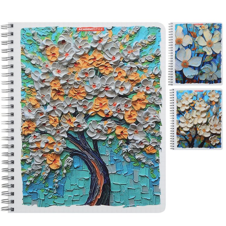 Тетрадь 96 лист кл. А5 на спирали "Цветение"