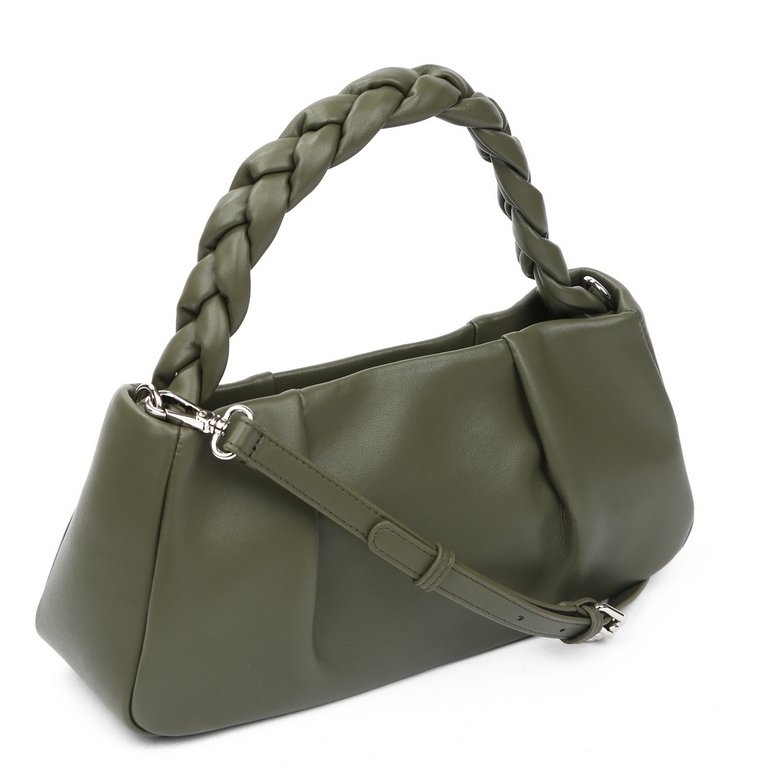 Сумка женская FABRETTI 31х15х8 см, нат. кожа, табачный