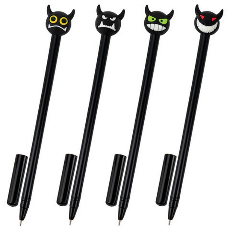 Ручка шариковая сувенирная "Чертёнок" 0,7мм, синяя (ассорти) ЮНЛАНДИЯ