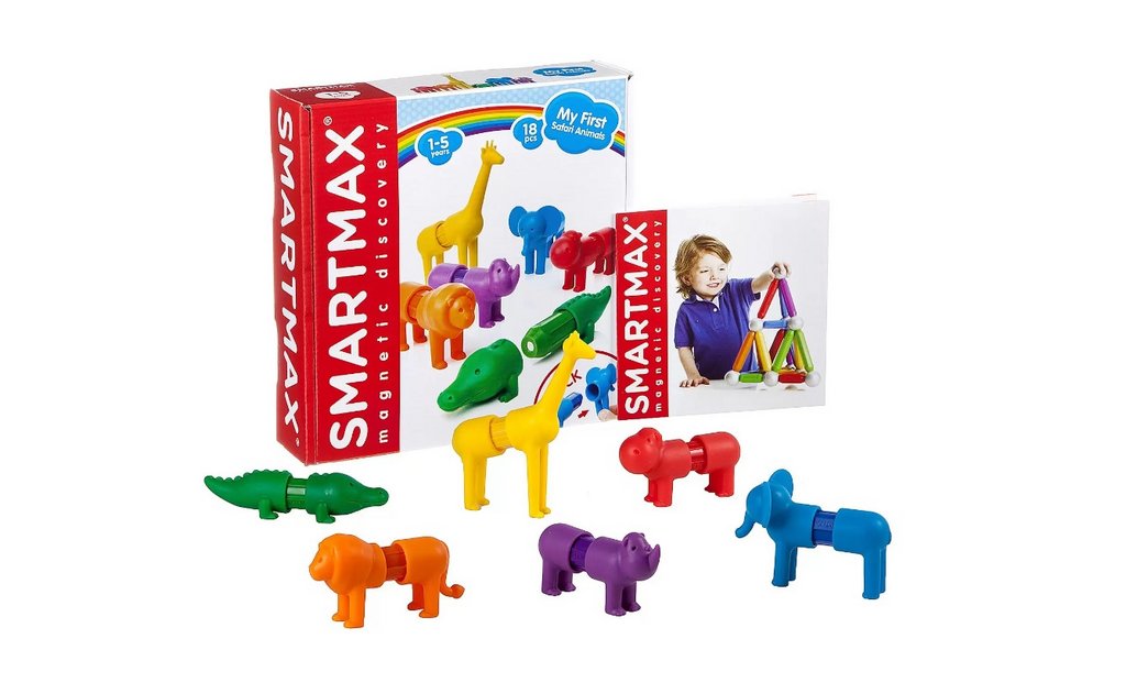 Конструктор магнитный "Мой первый Сафари-зоопарк" 18 дет., Bondibon, арт. SMX 220.