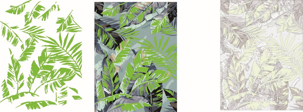 Роспись по номерам (холст) 30*40см "Гармония" (основа+акрил.кр.+кисти) 14цв.