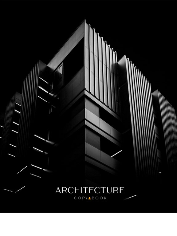 Тетрадь 48 лист кл. А5 на скрепке "ГОРОД В ЧЁРНО-БЕЛОМ" ассорти Collezione