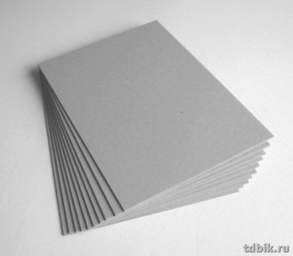 Картон макулатурный Ладога 370 гр. 70*100см, толщ. 0,56мм