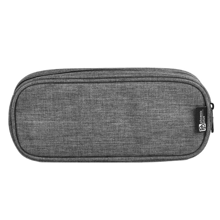 Пенал  универсальный  Феникс + "Серый" 210*80*50 мм (полиэстер), серый