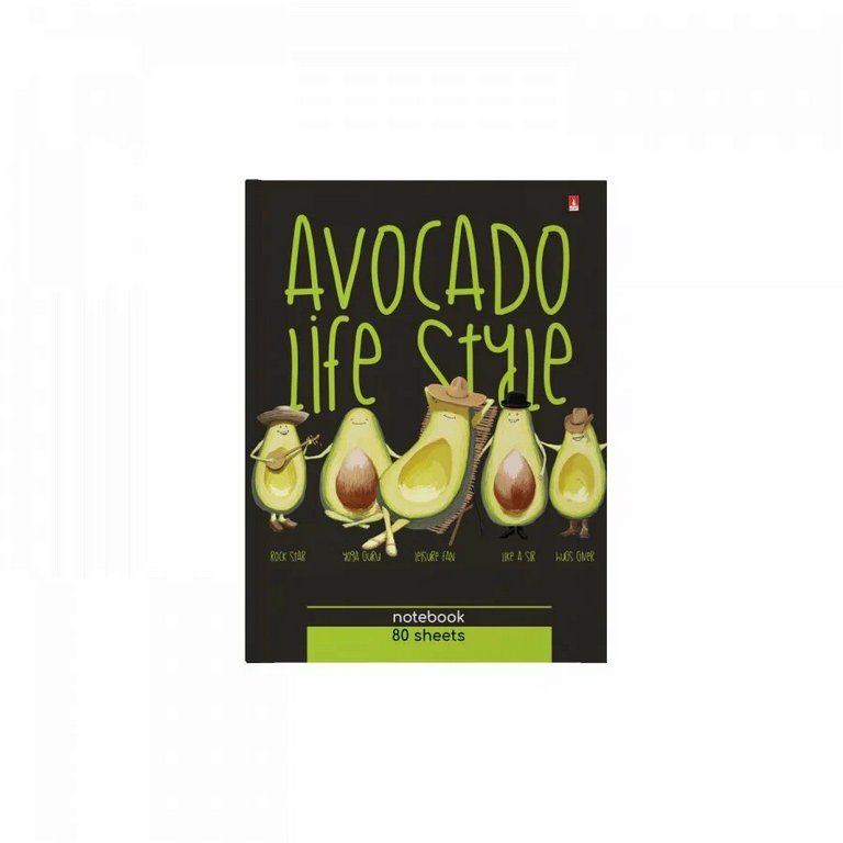 Бизнес-блокнот А6  80л., 105*148 мм, Альт "AVOCADO STYLE"