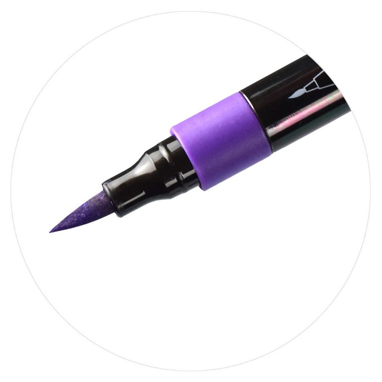 Набор маркеров акриловых  6 цв. (наконечник кисть) Феникс+ "Зима"