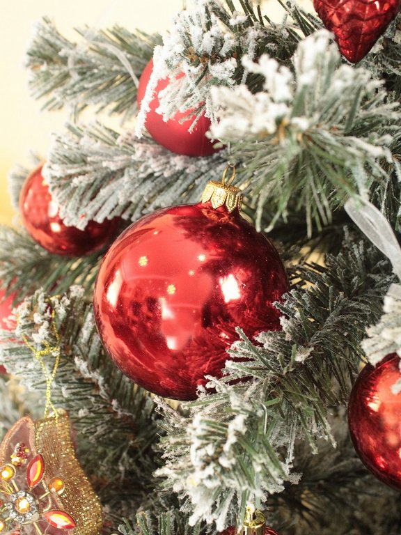 Ель декоративная   0,3 м заснеженная "Айсберг" в мешке (ПВХ, 36 веток, 5 ярусов, d=22см)