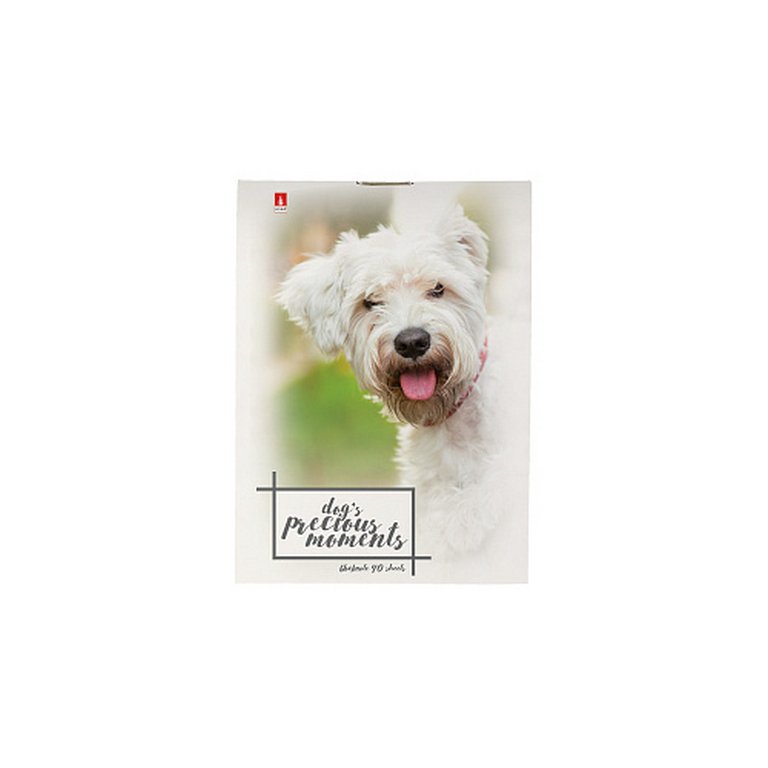 Блокнот А7  40л.,  68*101 мм, на скрепке Альт "ЩЕНОЧКИ" мягкая обл, 4 вида