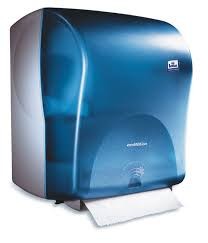 Диспенсер для бумажных полотенец в рулоне "EnMotion" голубой пластик