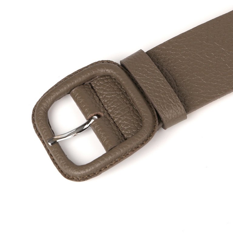 Ремень FABRETTI женский, натуральная кожа, размер 125, табачный